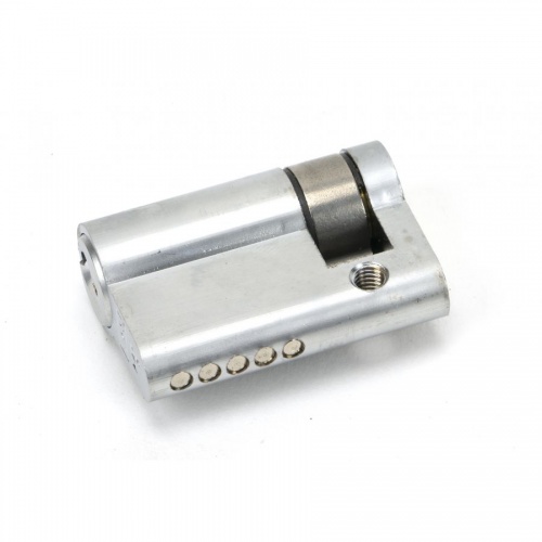 Satin Chrome 35/10 5pin Single Cylinder